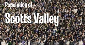 Population of Scotts Valley, CA