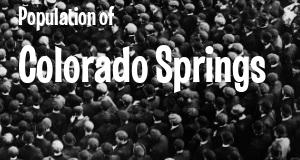 Population of Colorado Springs, CO