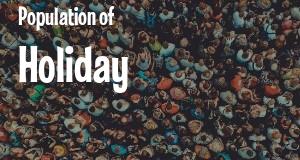 Population of Holiday, FL