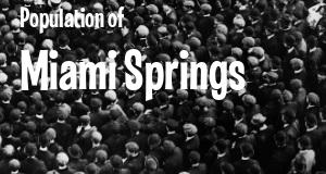 Population of Miami Springs, Florida as of May 2024. How many people ...