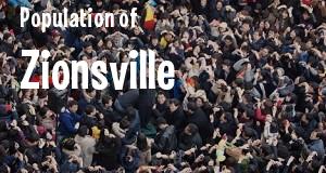 Population of Zionsville, IN