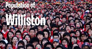 Population of Williston, ND
