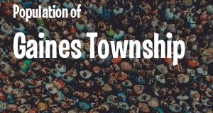 Population of Gaines Township, MI