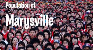 Population of Marysville, OH