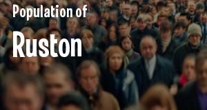 Population of Ruston, LA