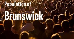 Population of Brunswick, ME