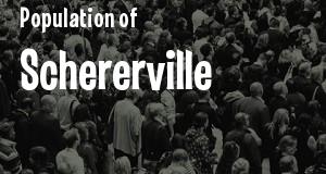 Population of Schererville, IN