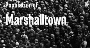 Population of Marshalltown, IA
