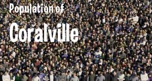 Population of Coralville, IA