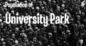 Population of University Park, TX