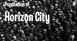 Population of Horizon City, TX