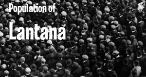 Population of Lantana, FL
