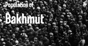 Population of Bakhmut