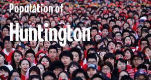 Population of Huntington, IN