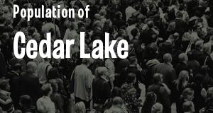 Population of Cedar Lake, IN