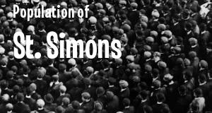 Population of St. Simons, GA