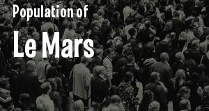 Population of Le Mars, IA