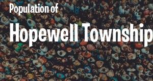 Population of Hopewell Township, NJ