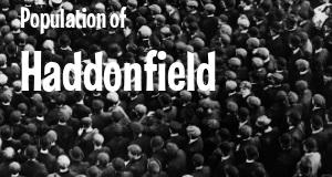 Population of Haddonfield, NJ