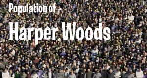 Population of Harper Woods, MI