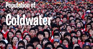 Population of Coldwater, MI