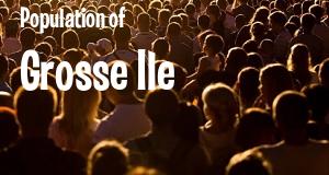Population of Grosse Ile, MI