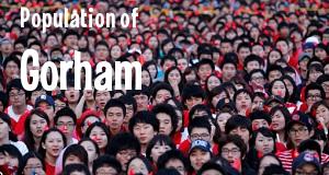 Population of Gorham, ME