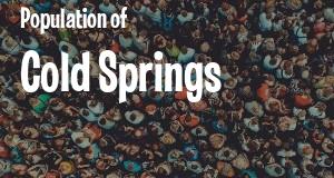 Population of Cold Springs, NV