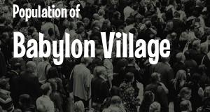 Population of Babylon Village, NY