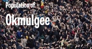 Population of Okmulgee, OK