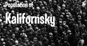 Population of Kalifornsky, AK