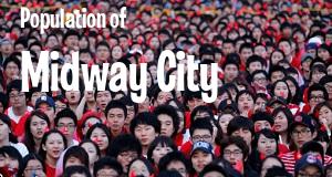 Population of Midway City, CA