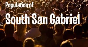 Population of South San Gabriel, CA