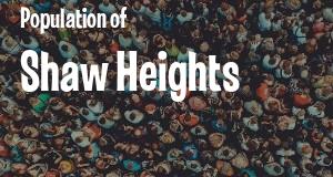 Population of Shaw Heights, CO