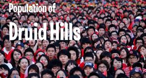 Population of Druid Hills, GA