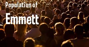Population of Emmett, ID