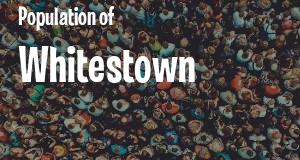 Population of Whitestown, IN