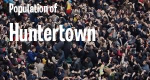 Population of Huntertown, IN
