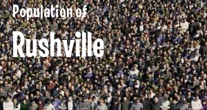 Population of Rushville, IN