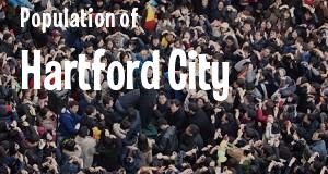 Population of Hartford City, IN