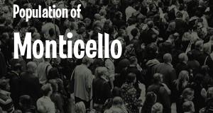 Population of Monticello, IN