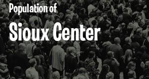 Population of Sioux Center, IA
