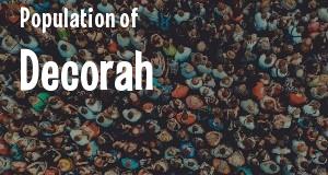 Population of Decorah, IA