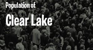 Population of Clear Lake, IA