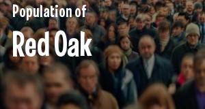 Population of Red Oak, IA