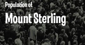 Population of Mount Sterling, KY