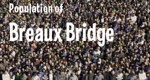 Population of Breaux Bridge, LA