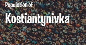 Population of Kostiantynivka