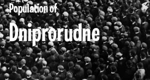 Population of Dniprorudne