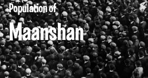 Population of Maanshan